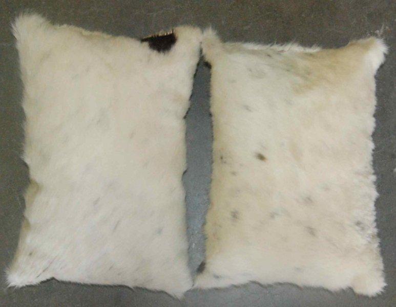 Set of 2 Cowhide Throw Pillows